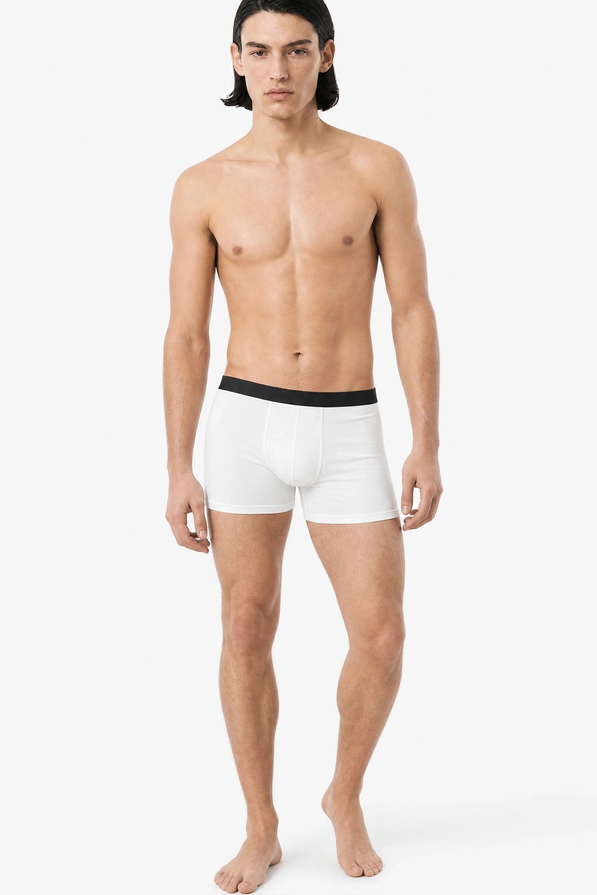 Duo Signature Pti' Cul — boxer blanc porté, vue de face
